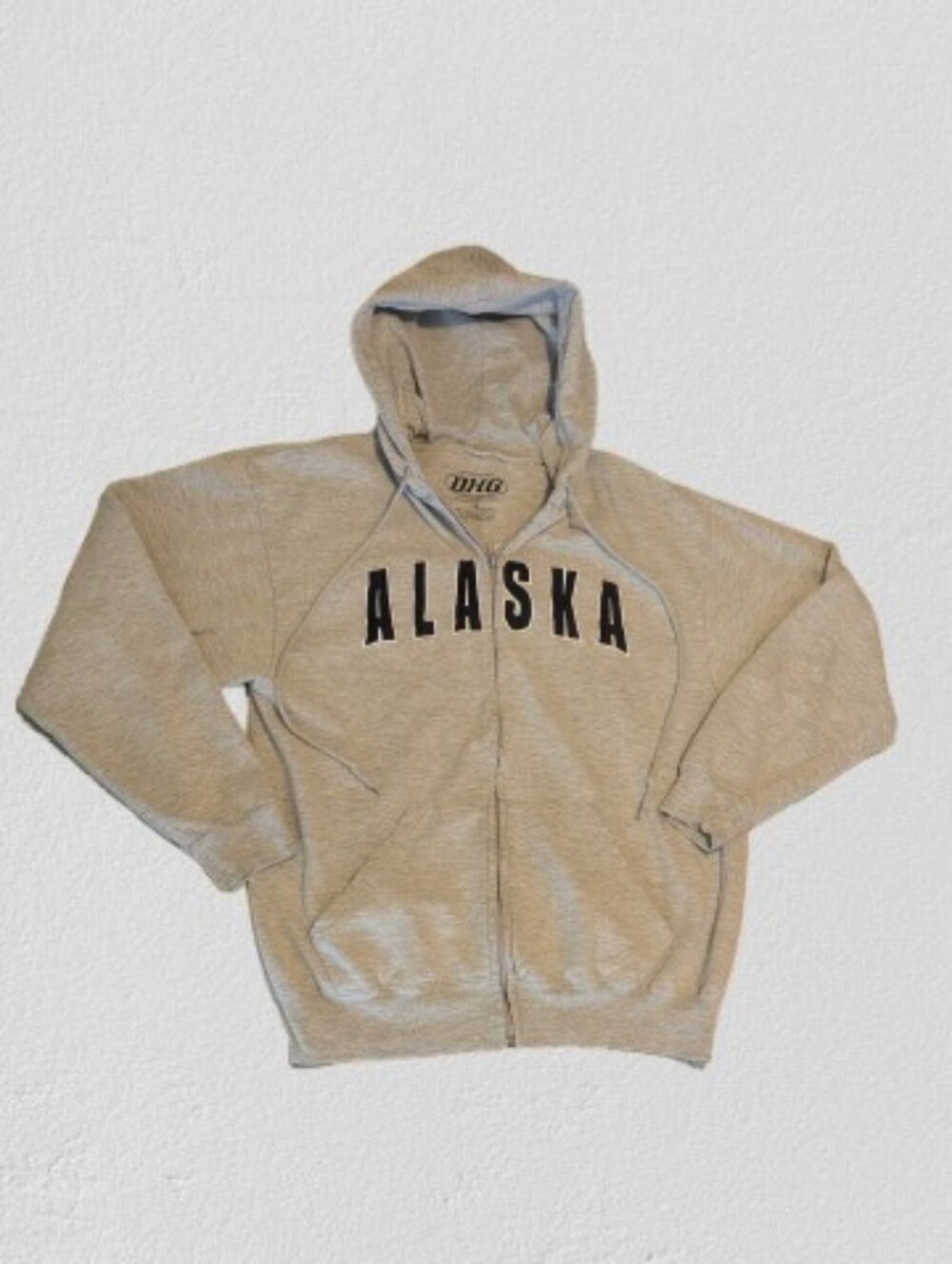 Vintage-Style Gray Pullover Blue Alaska Logo Unisex Size Medium